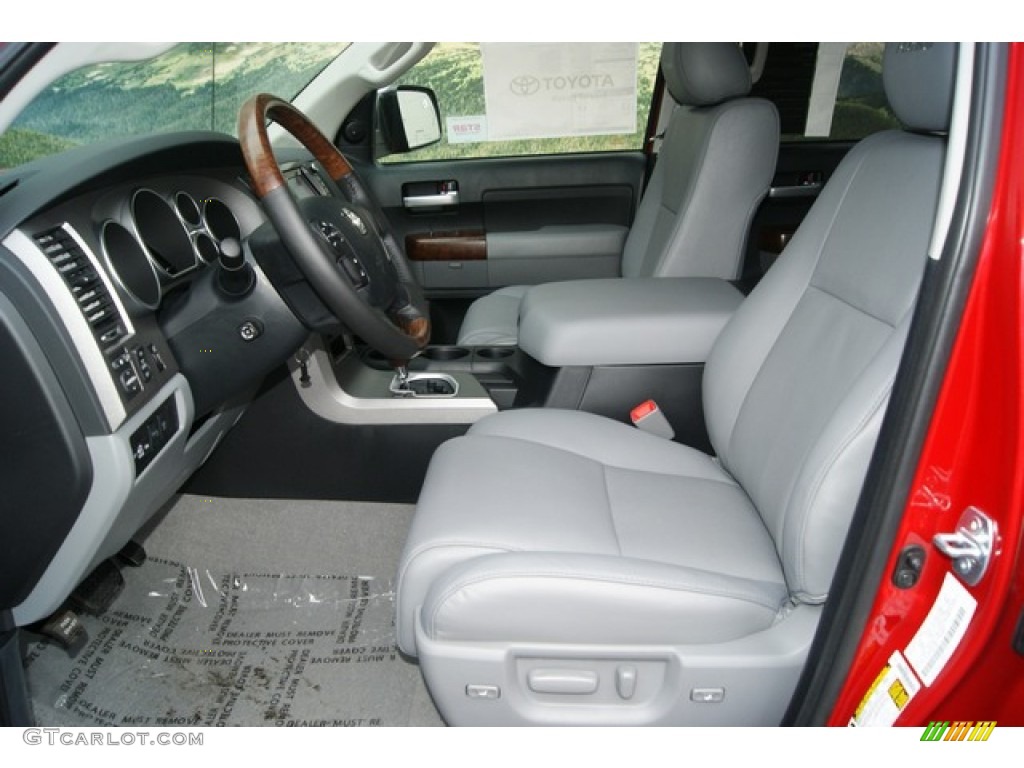 2011 Tundra Platinum CrewMax 4x4 - Barcelona Red Metallic / Graphite Gray photo #5