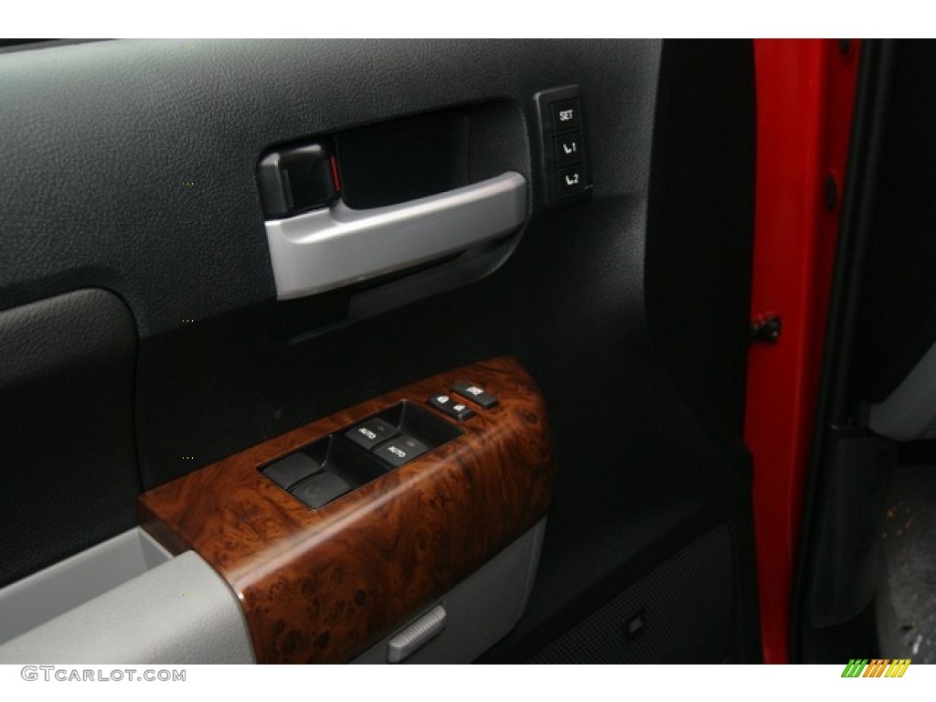 2011 Tundra Platinum CrewMax 4x4 - Barcelona Red Metallic / Graphite Gray photo #15