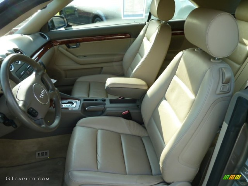 Beige Interior 2004 Audi A4 3.0 quattro Cabriolet Photo #54250169