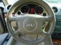 Beige 2004 Audi A4 3.0 quattro Cabriolet Steering Wheel