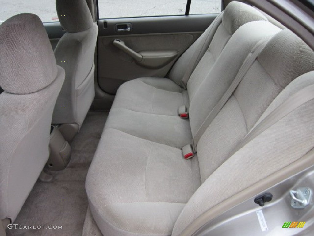 Beige Interior 2002 Honda Civic EX Sedan Photo #54250964