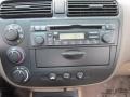 2002 Honda Civic Beige Interior Audio System Photo
