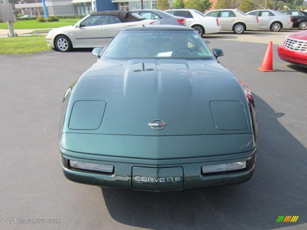 1992 Corvette Coupe - Polo Green Metallic / Tan photo #2