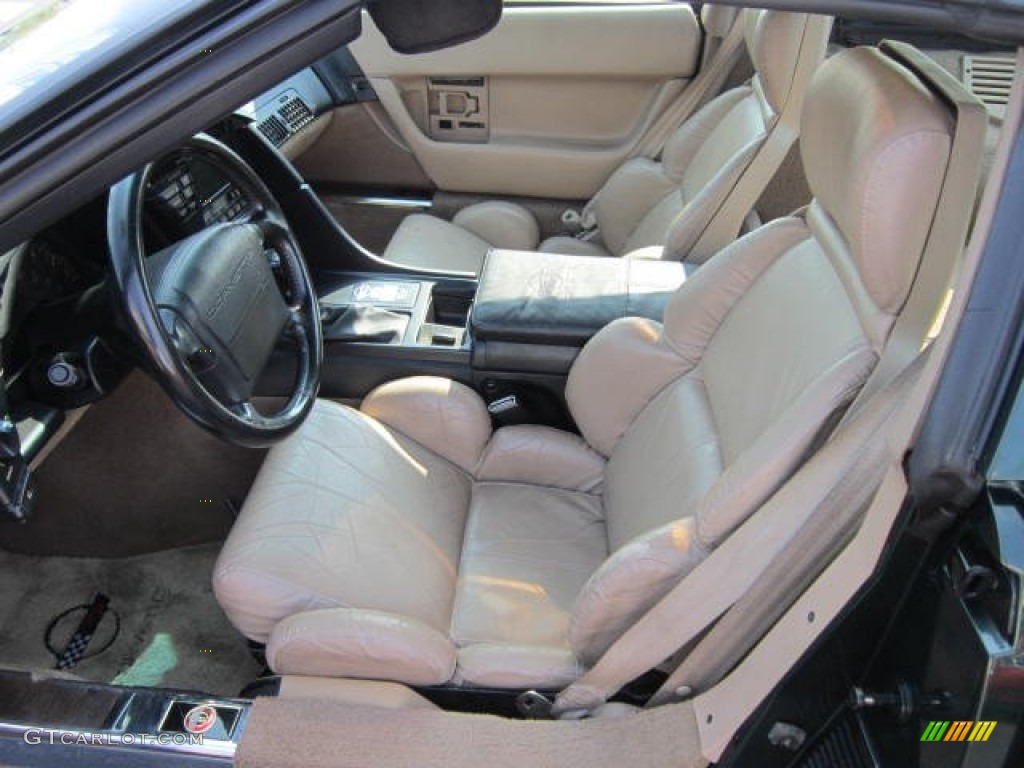 1992 Corvette Coupe - Polo Green Metallic / Tan photo #13
