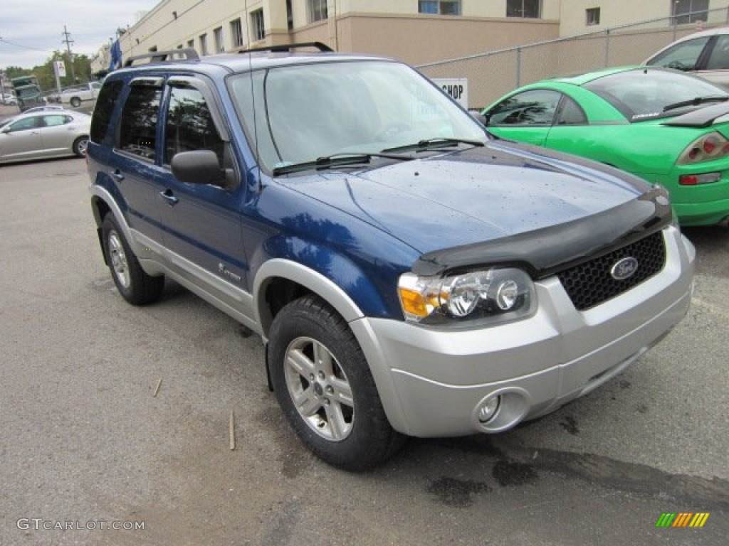 2007 Escape Hybrid 4WD - Vista Blue Metallic / Medium/Dark Flint photo #1