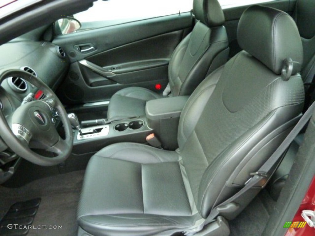Ebony Interior 2009 Pontiac G6 Gt Convertible Photo
