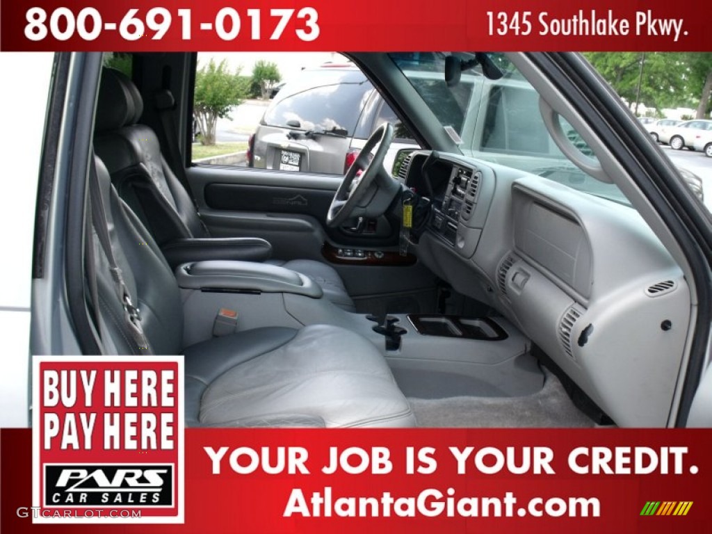 2000 Yukon Denali 4x4 - Silvermist Metallic / Stone Gray photo #12