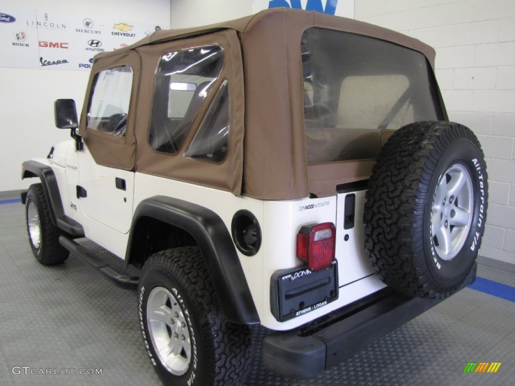 2000 Wrangler SE 4x4 - Stone White / Camel photo #3