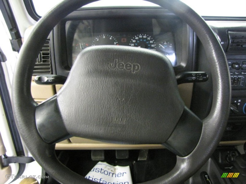 2000 Wrangler SE 4x4 - Stone White / Camel photo #7