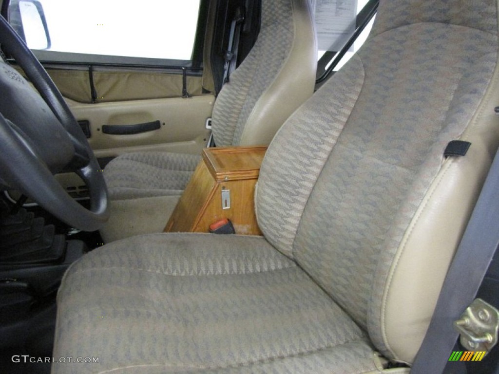 2000 Wrangler SE 4x4 - Stone White / Camel photo #10