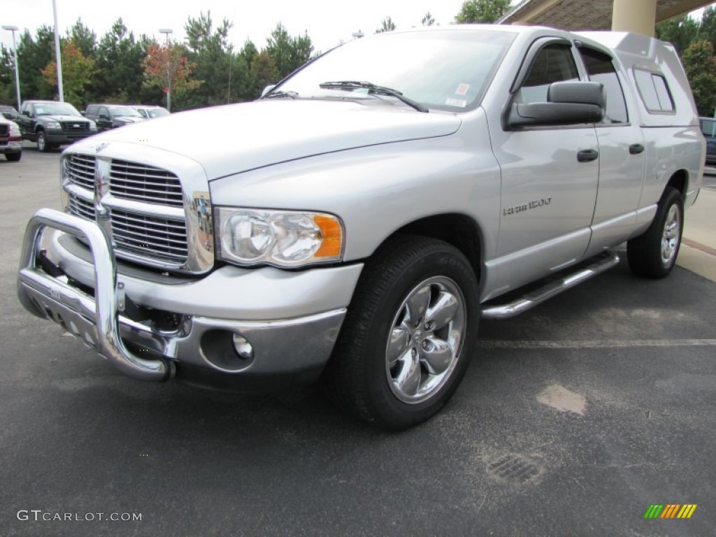 2005 Ram 1500 SLT Quad Cab - Bright Silver Metallic / Dark Slate Gray photo #1