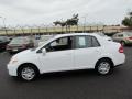 2010 Fresh Powder White Nissan Versa 1.8 S Sedan  photo #4