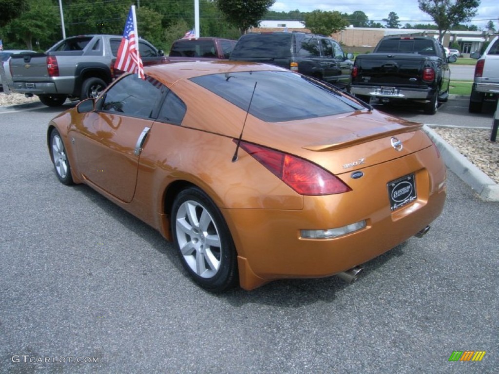 Burnt Orange Interior 2004 Nissan 350Z Touring Coupe Photo #54261086