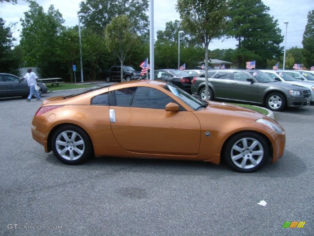 2004 350Z Touring Coupe - Le Mans Sunset Metallic / Burnt Orange photo #5