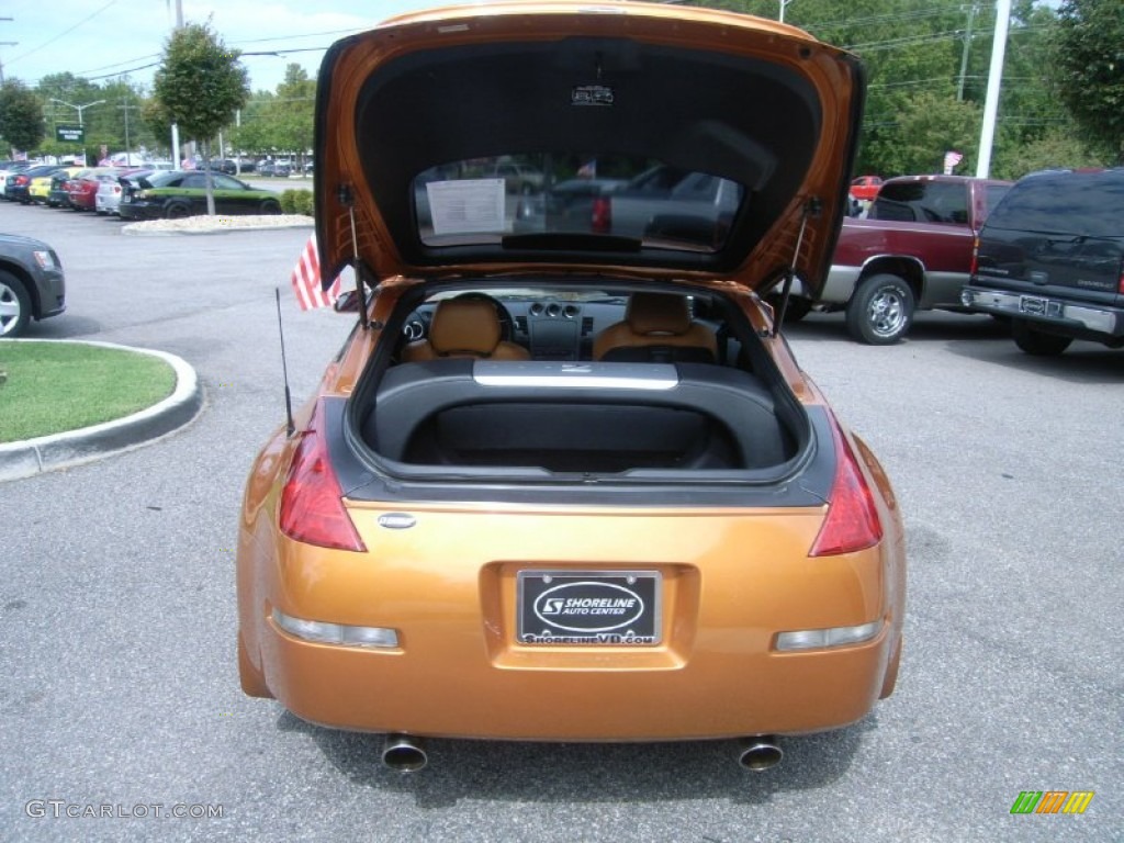 2004 350Z Touring Coupe - Le Mans Sunset Metallic / Burnt Orange photo #8