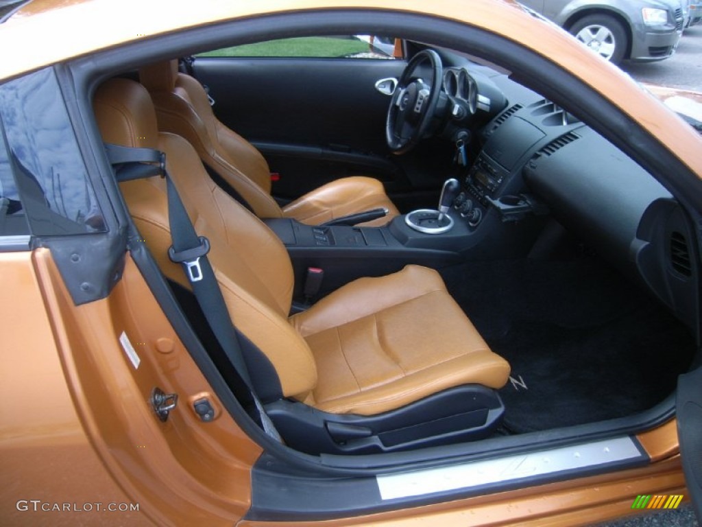 Burnt Orange Interior 2004 Nissan 350Z Touring Coupe Photo #54261152