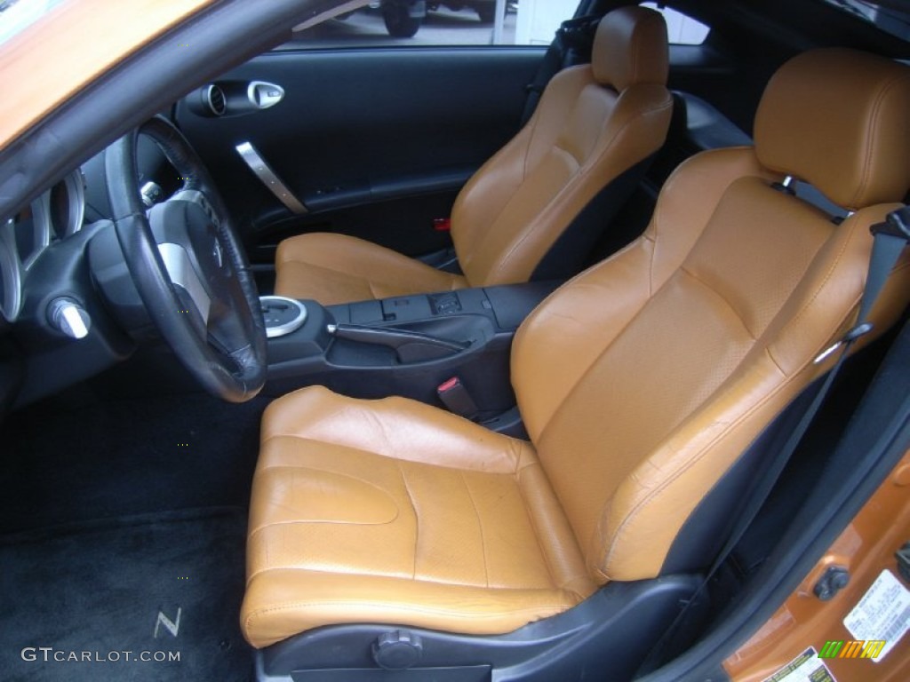 Burnt Orange Interior 2004 Nissan 350Z Touring Coupe Photo #54261170