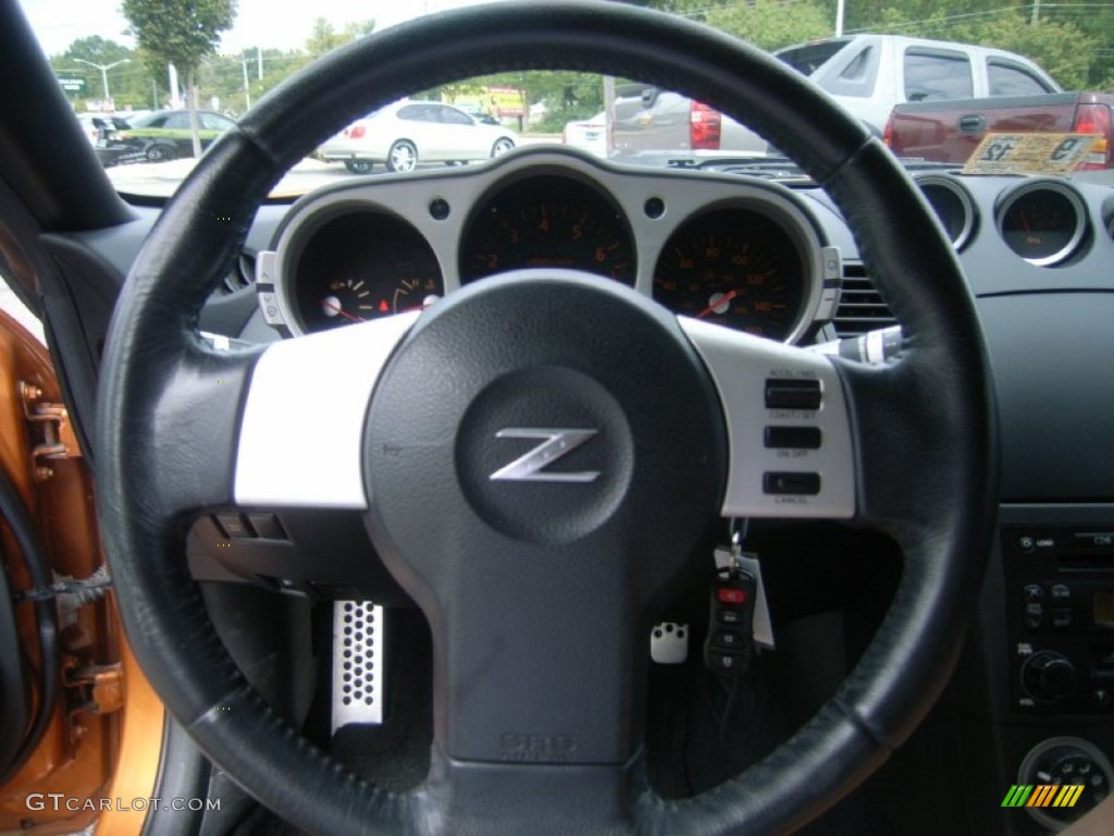 2004 350Z Touring Coupe - Le Mans Sunset Metallic / Burnt Orange photo #14