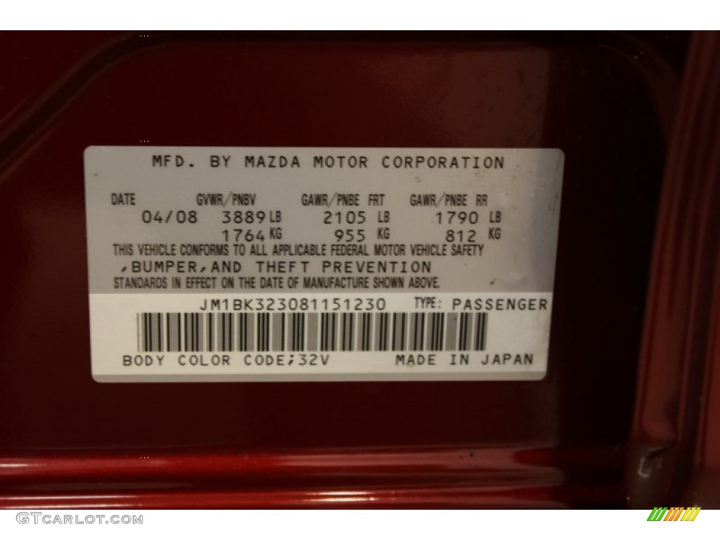 2008 MAZDA3 s Grand Touring Sedan - Copper Red Mica / Black photo #20