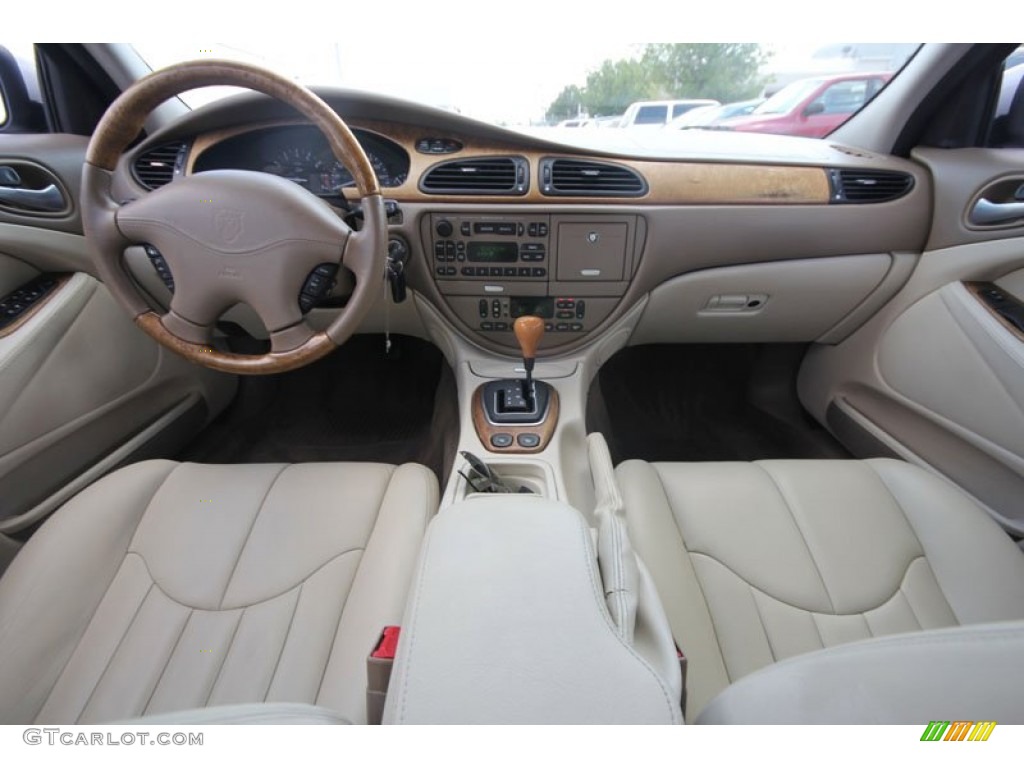 2002 Jaguar S-Type 3.0 Ivory Dashboard Photo #54262049