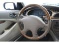 Ivory 2002 Jaguar S-Type 3.0 Steering Wheel