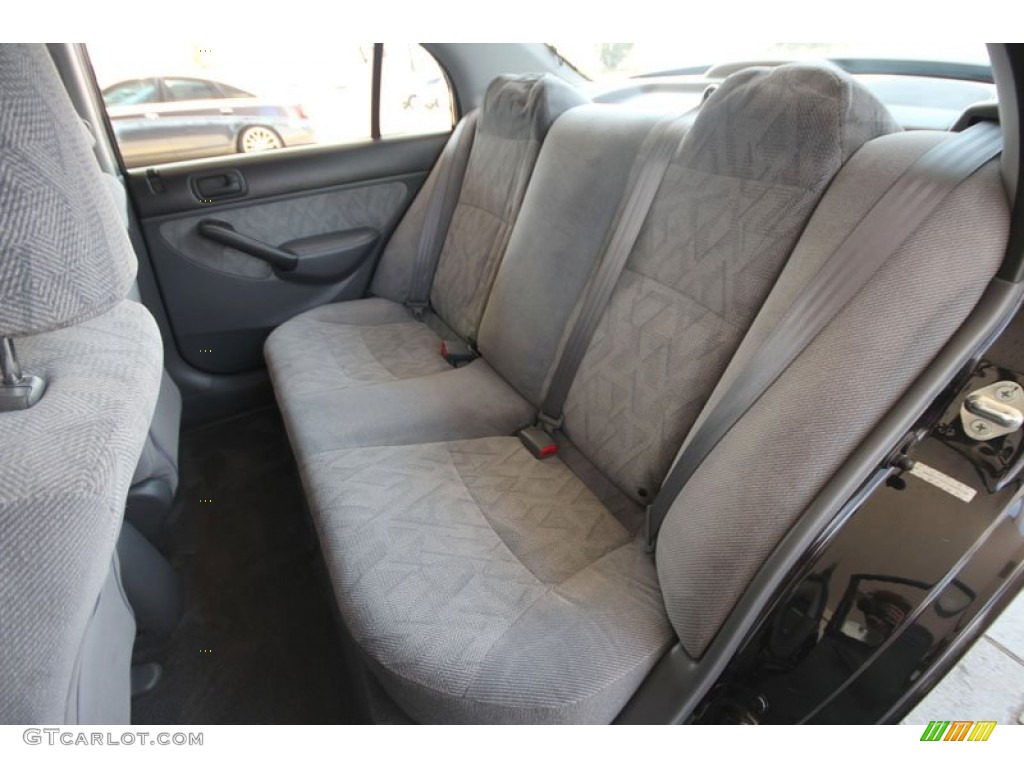 Gray Interior 2001 Honda Civic LX Sedan Photo #54262496