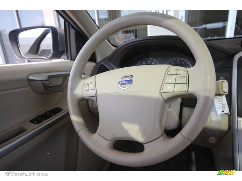 2010 Volvo XC60 3.2 AWD Sandstone Steering Wheel Photo #54265040