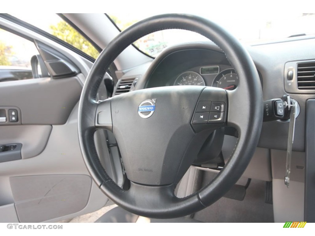 2009 Volvo C30 T5 Quartz Gray Steering Wheel Photo #54265297