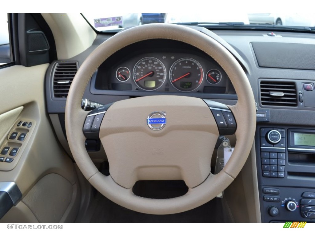 2010 Volvo XC90 3.2 Soft Beige Steering Wheel Photo #54267530