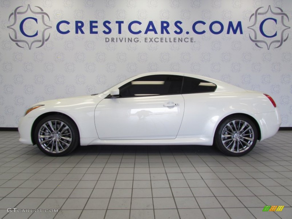 2011 G 37 S Sport Coupe - Moonlight White / Stone photo #1