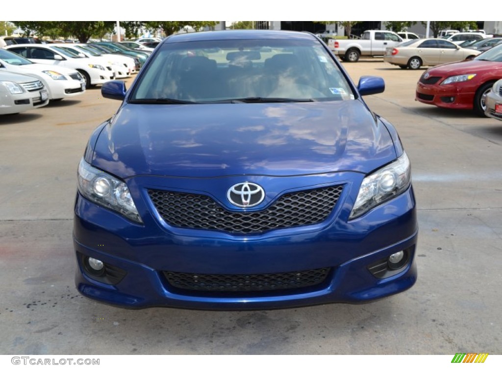 2010 Camry SE - Blue Ribbon Metallic / Dark Charcoal photo #2