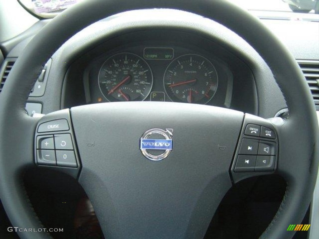 2012 Volvo C30 T5 Off Black/Blonde Steering Wheel Photo #54268553