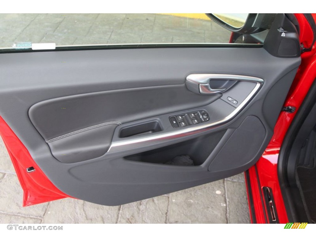 2012 Volvo S60 R-Design AWD R-Design Off Black Door Panel Photo #54269465