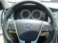 Soft Beige 2012 Volvo S60 T6 AWD Steering Wheel