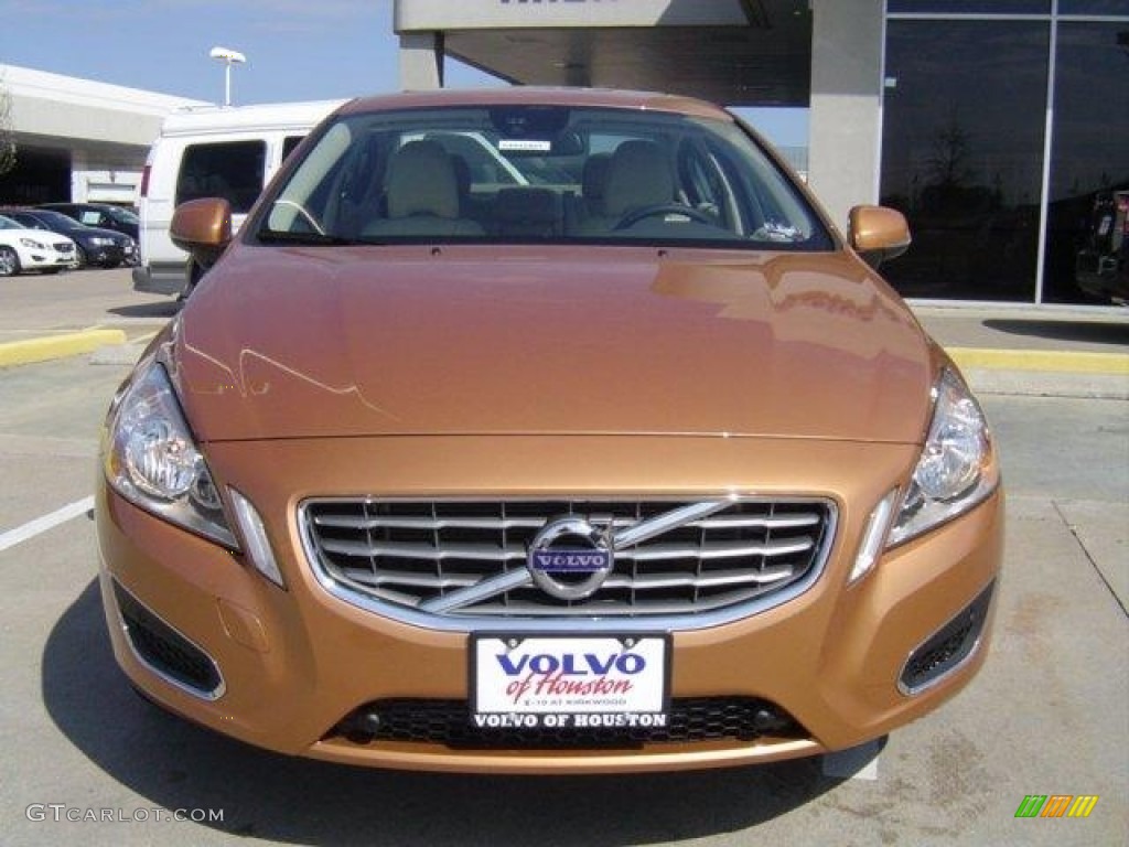 2012 S60 T5 - Vibrant Copper Metallic / Soft Beige photo #2