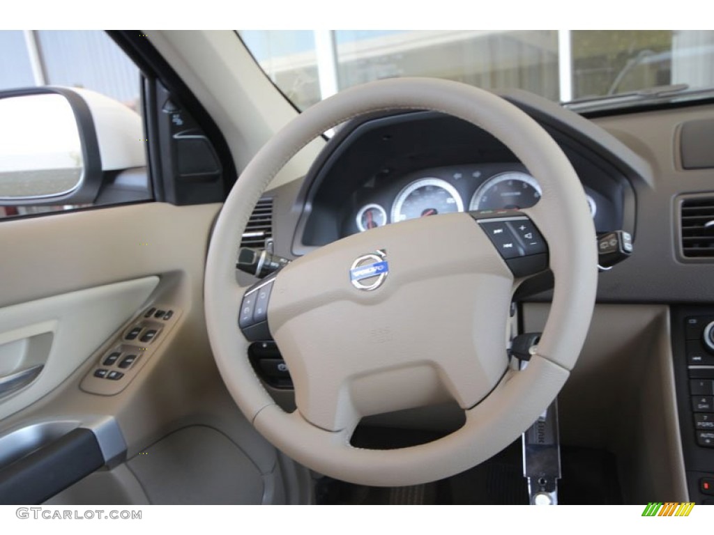 2012 Volvo XC90 3.2 Beige Steering Wheel Photo #54271679