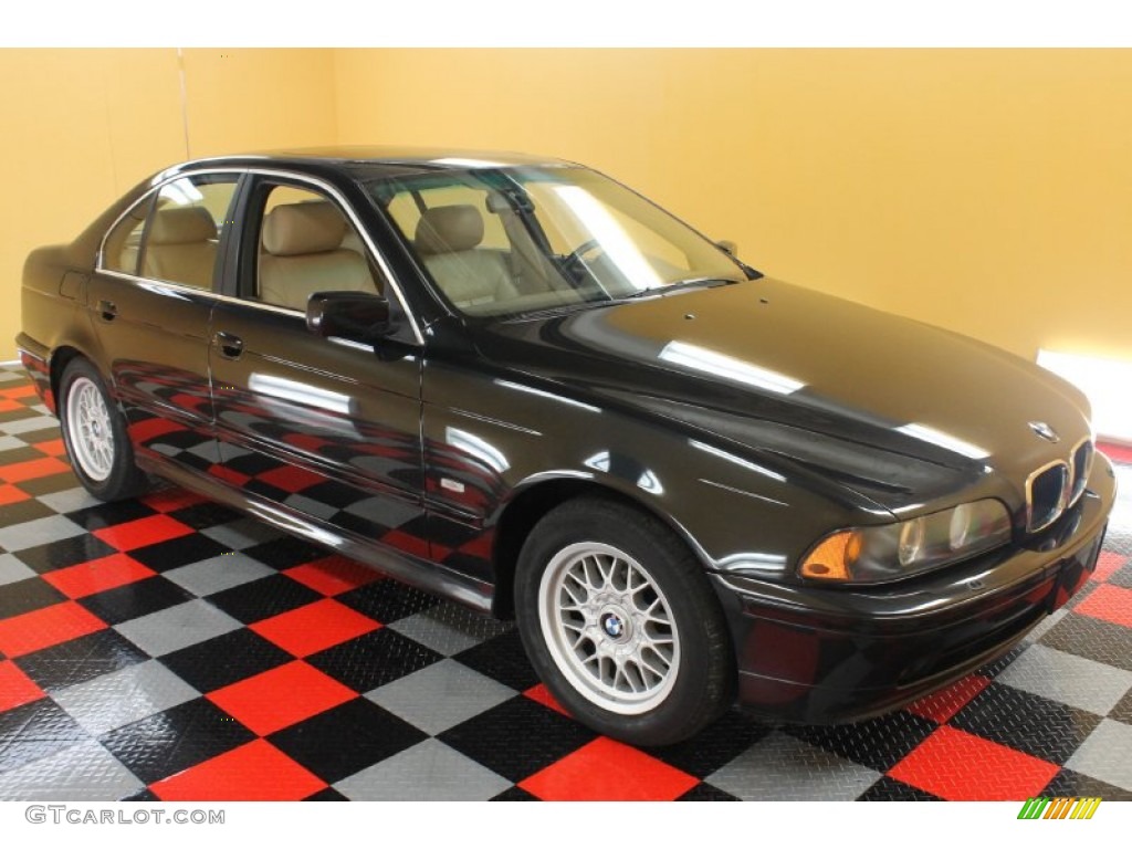 2001 5 Series 525i Sedan - Anthracite Metallic / Beige photo #1