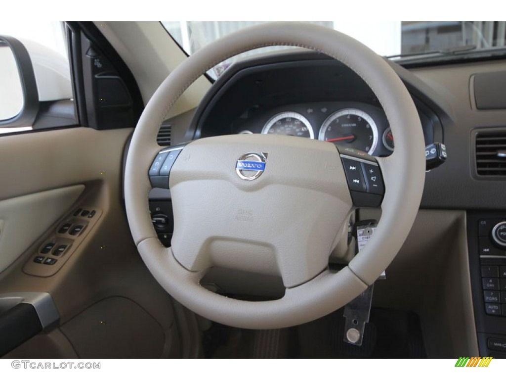2012 Volvo XC90 3.2 Beige Steering Wheel Photo #54271916