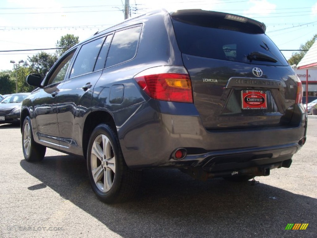 2008 Highlander Sport 4WD - Magnetic Gray Metallic / Ash Gray photo #8