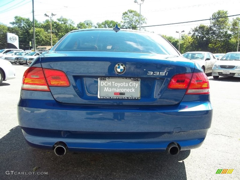2007 3 Series 335i Coupe - Montego Blue Metallic / Saddle Brown/Black photo #6