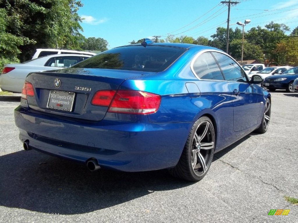 2007 3 Series 335i Coupe - Montego Blue Metallic / Saddle Brown/Black photo #8