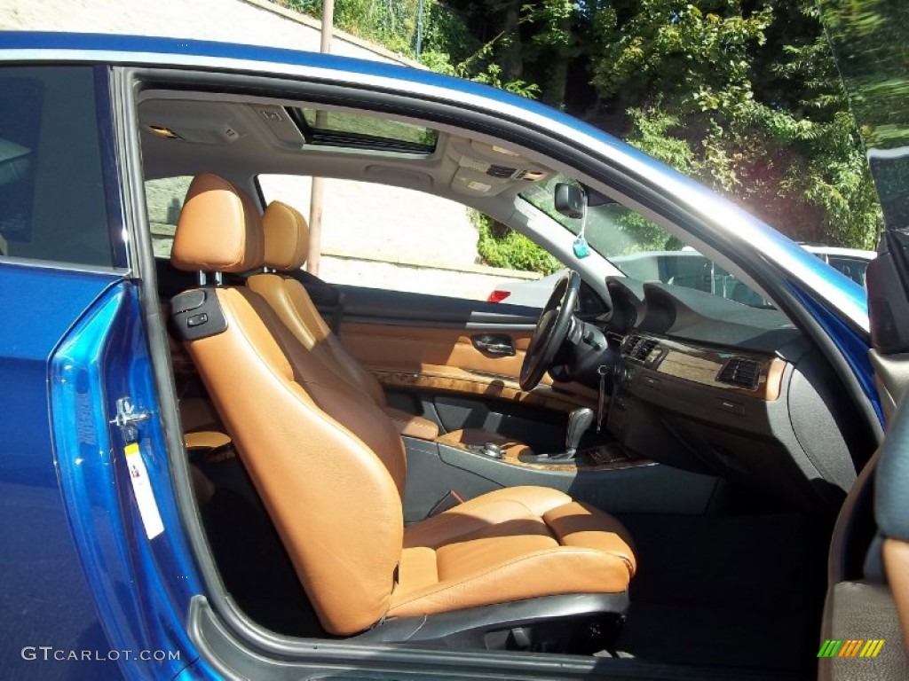 2007 3 Series 335i Coupe - Montego Blue Metallic / Saddle Brown/Black photo #15