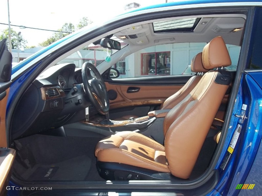 2007 3 Series 335i Coupe - Montego Blue Metallic / Saddle Brown/Black photo #17