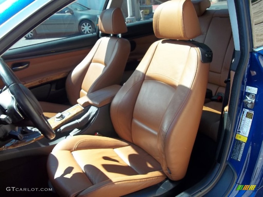 2007 3 Series 335i Coupe - Montego Blue Metallic / Saddle Brown/Black photo #19
