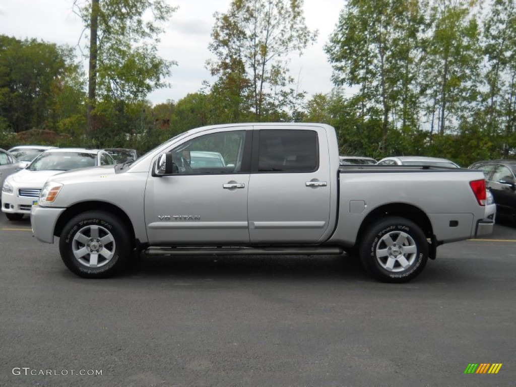 Radiant Silver 2006 Nissan Titan LE Crew Cab 4x4 Exterior Photo #54275073