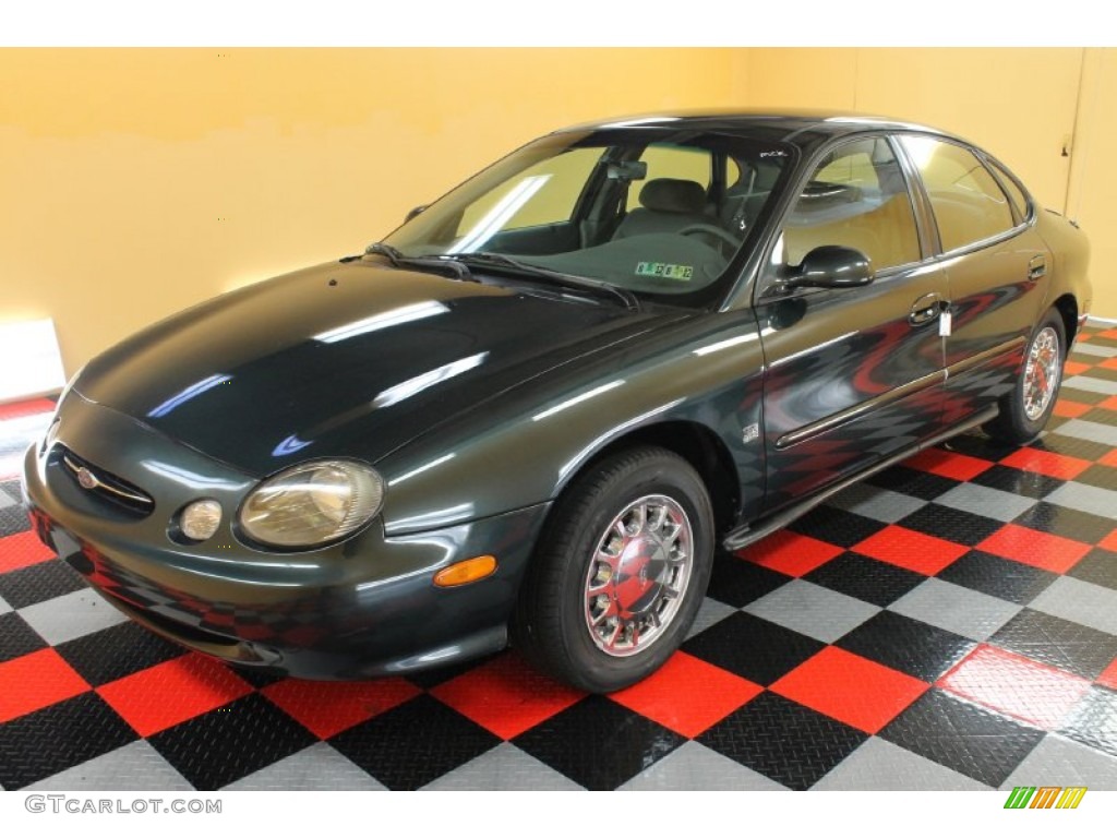 Dark Green Satin Metallic 1998 Ford Taurus SE Exterior Photo #54275228