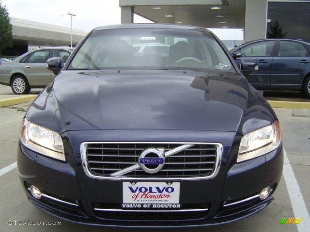 2011 S80 3.2 - Caspian Blue Metallic / Sandstone Beige photo #2