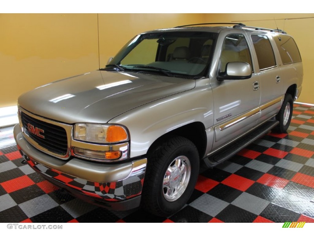 2001 Yukon XL SLT 4x4 - Pewter Metallic / Neutral Tan/Shale photo #2