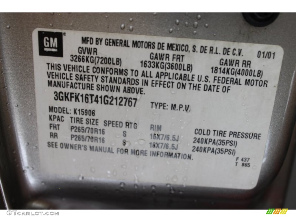 2001 Yukon XL SLT 4x4 - Pewter Metallic / Neutral Tan/Shale photo #9