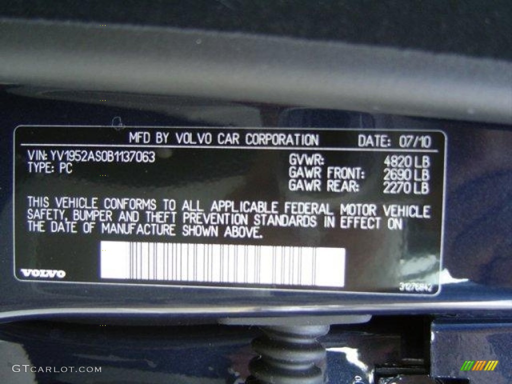 2011 S80 3.2 Inscription - Caspian Blue Metallic / Espresso Brown/Soft Beige photo #20